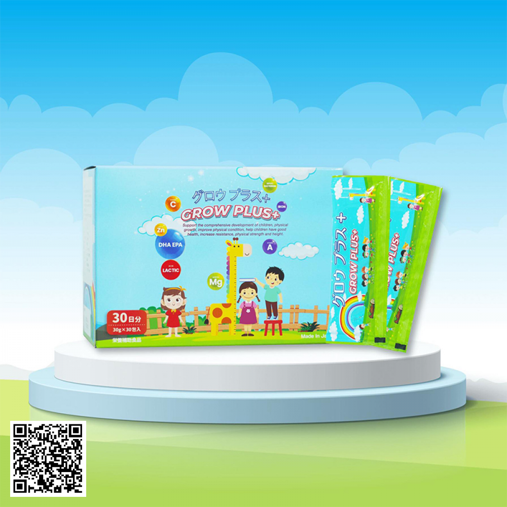 Siro Phát Triển Chiều Cao Grow Plus+ Từ Nhật Bản 30 Gói
