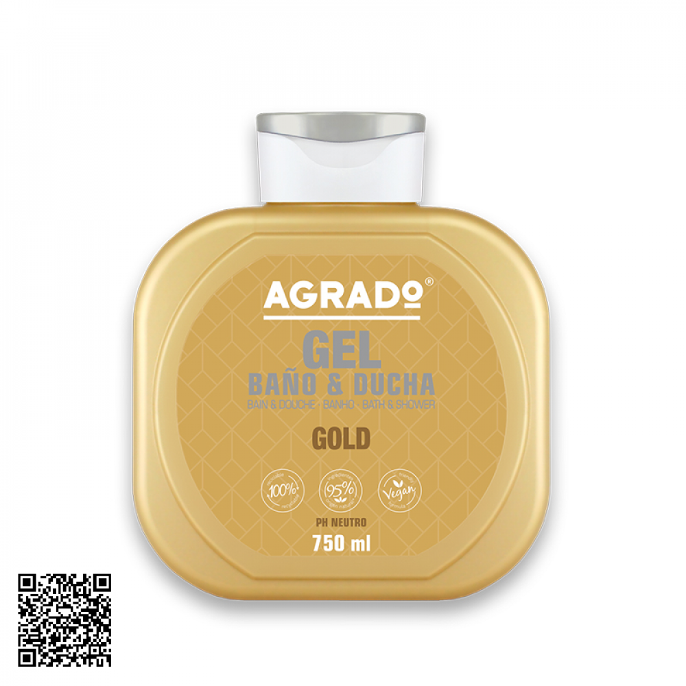 Sữa Tắm Agrado Gel Bano & Ducha Gold Từ Tây Ban Nha 750ml