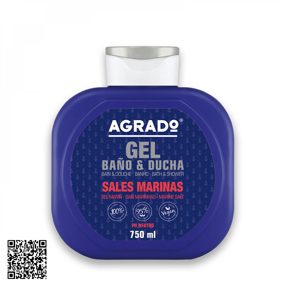 Sữa Tắm Agrado Gel Bano & Ducha Sales Marinas Từ Tây Ban Nha 750ml