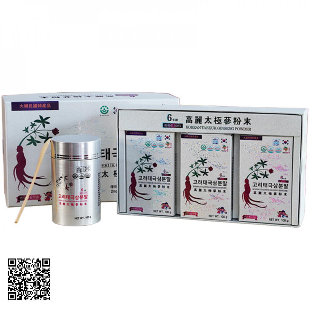 Bột Thiên Sâm Chính Phủ Korean Taekuk Ginseng Powder Premium Từ Hàn Quốc