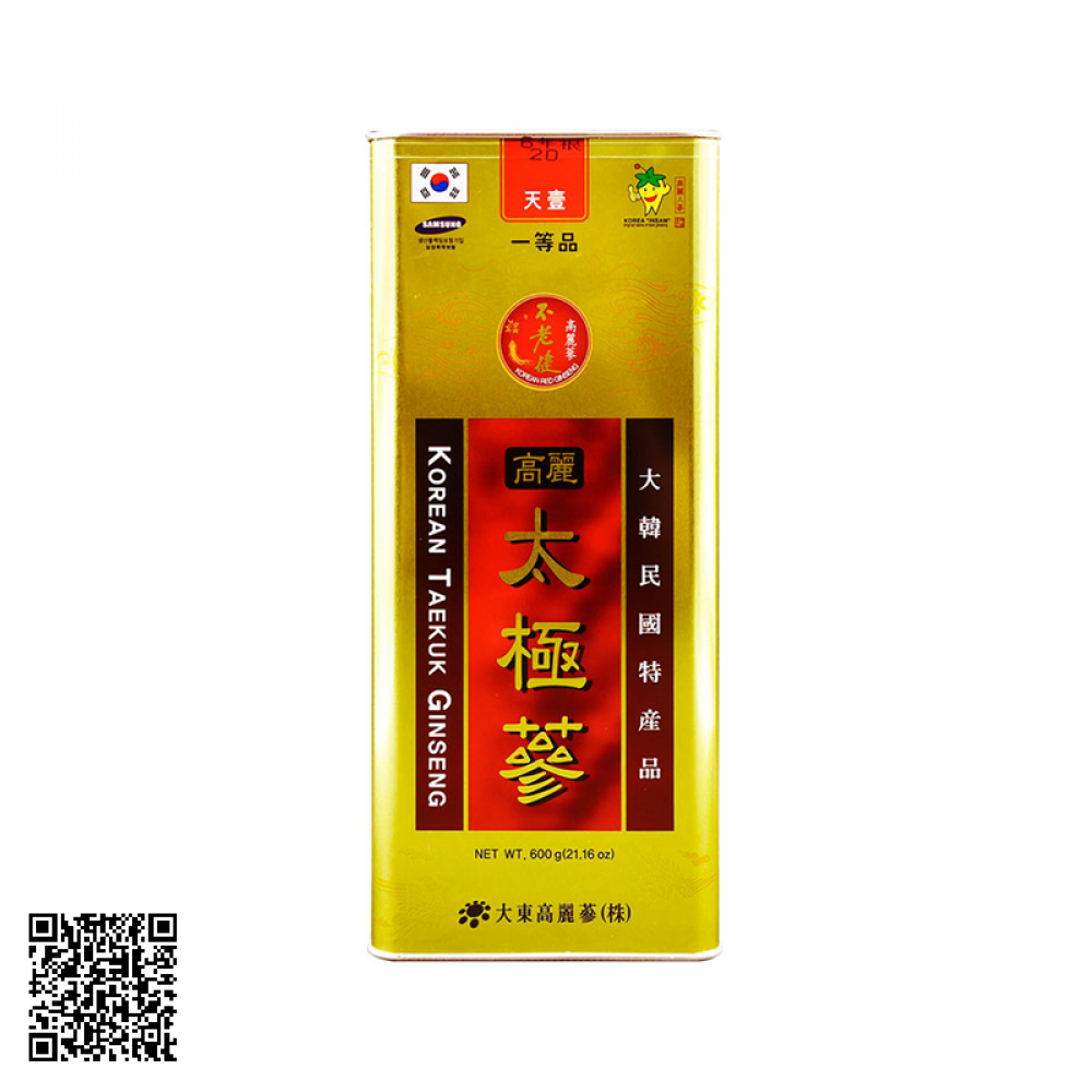 Thiên Sâm Thái Cực Củ Khô Daedong Korean Taekuk Ginseng Từ Hàn Quốc 600g