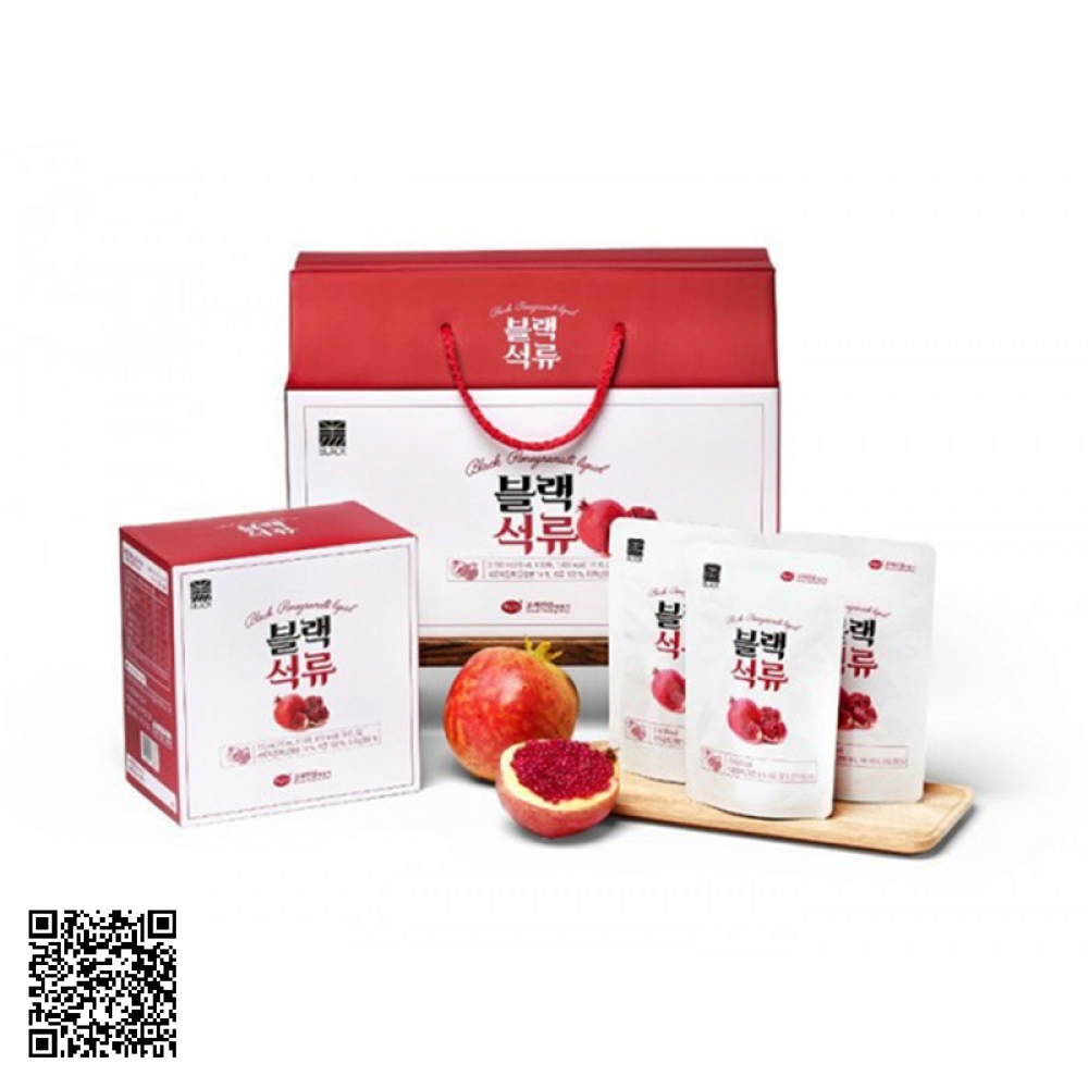 Nước Ép Lựu Và Hắc Sâm KGS Black Pomegranate Liquid 30 Gói