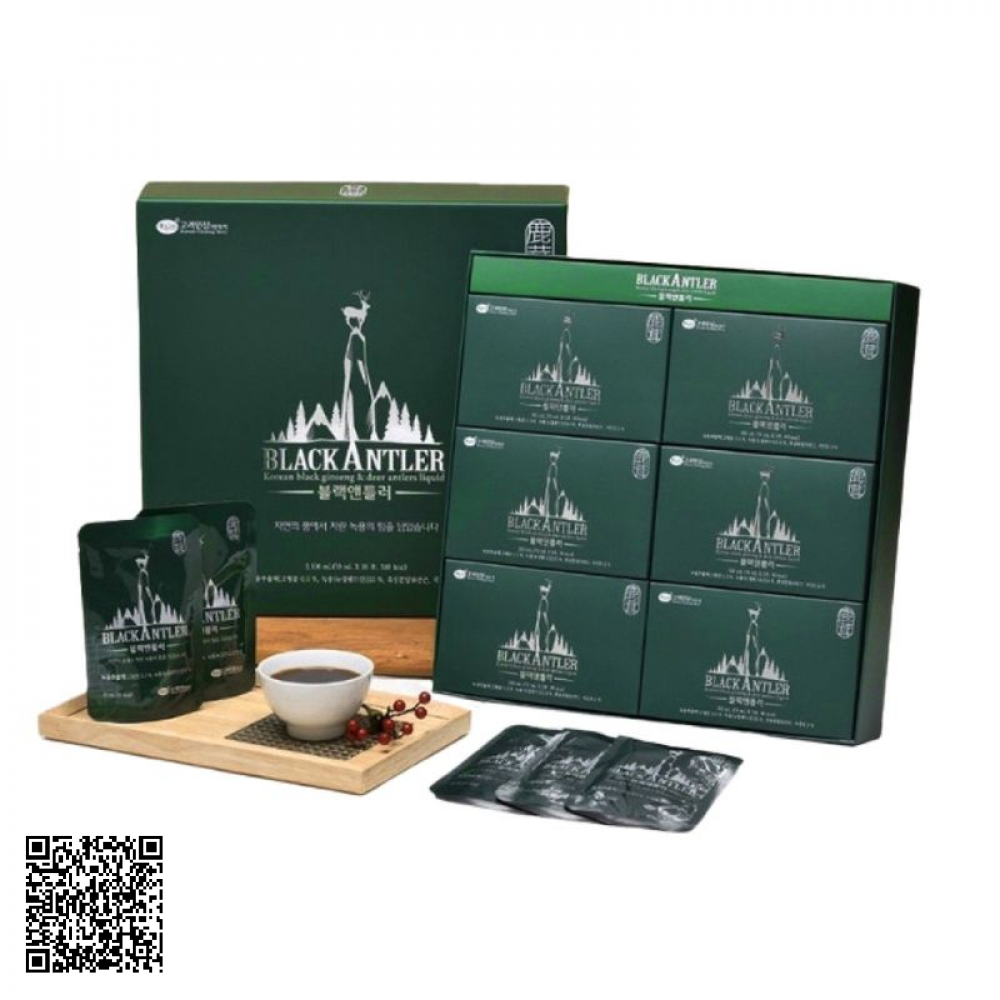 Chiết Xuất Hắc Sâm Nhung Hươu KGS Black Antler Korean Black Ginseng Deer Antlers Liquid