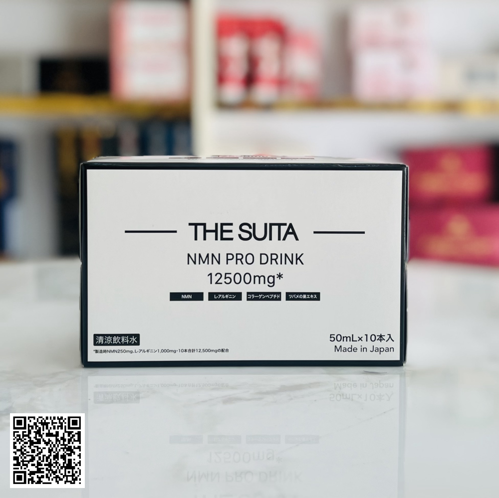 Nước Uống Trẻ Hoá Tế Bào The Suita NMN Pro Drink 12500mg Từ Nhật Bản