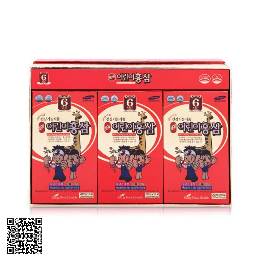 Nước Hồng Sâm Baby Hươu Cao Cổ Kanghwa Red Ginseng Tonic For Kids 30 Gói