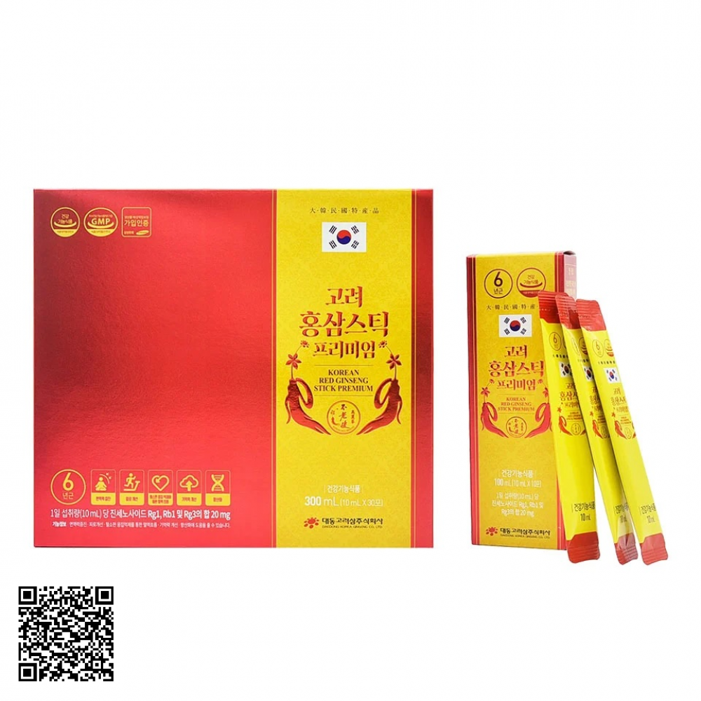 Nước Hồng Sâm Daedong Korean Red Ginseng Stick Premium 30 Gói