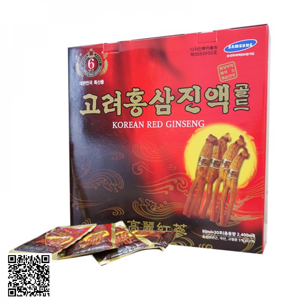 Nước Hồng Sâm Kanghwa Korean Red Ginseng Extract Gold Từ Hàn Quốc 30 Gói