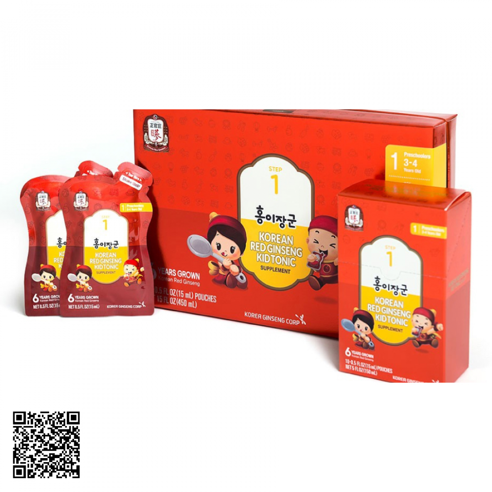 Nước Hồng Sâm Baby KGC Angel Step 1 Từ Hàn Quốc 30 Gói