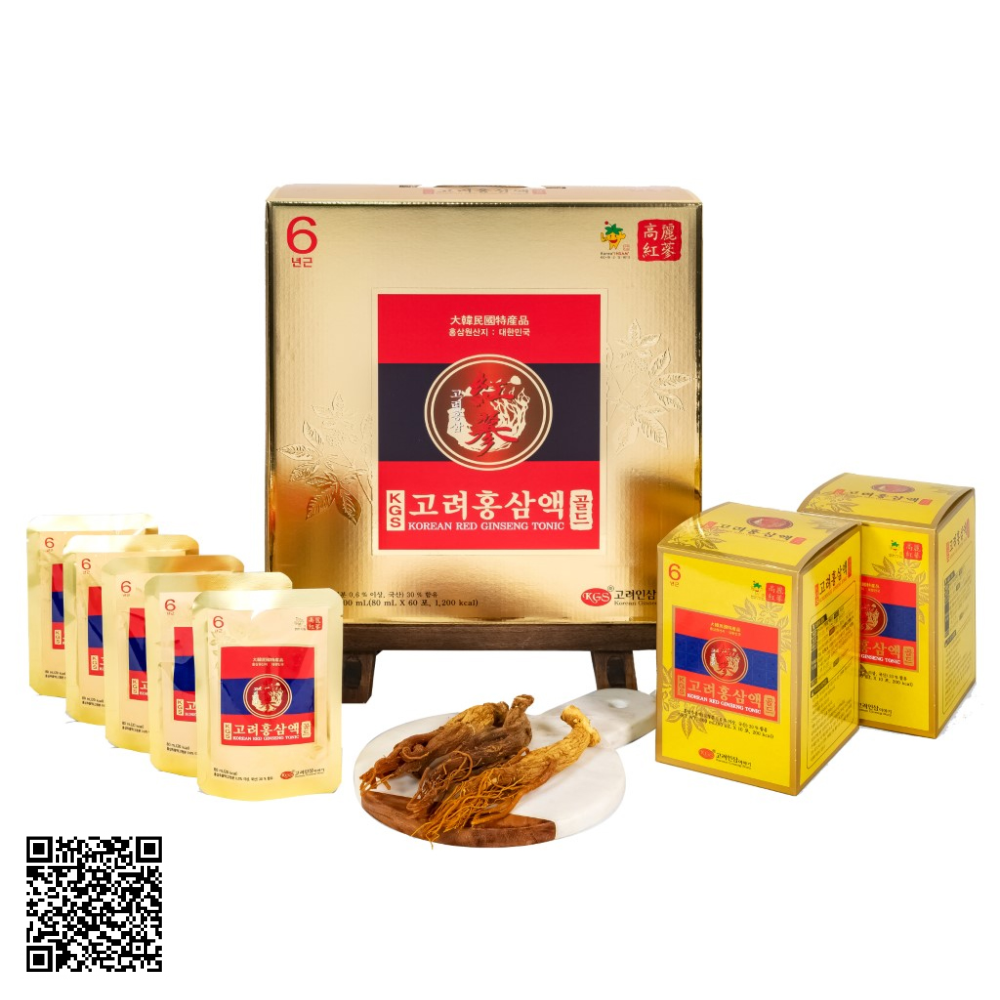 Nước Hồng Sâm KGS Korean Red Ginseng Tonic Chính Hãng Từ Hàn Quốc 60 Gói