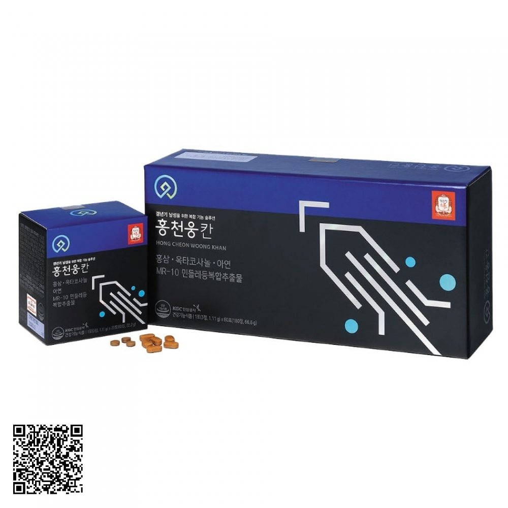 Viên Hồng Sâm Tăng Cường Sinh Lý Nam KGC Cheong Kwan Jang Từ Hàn Quốc 180 Viên