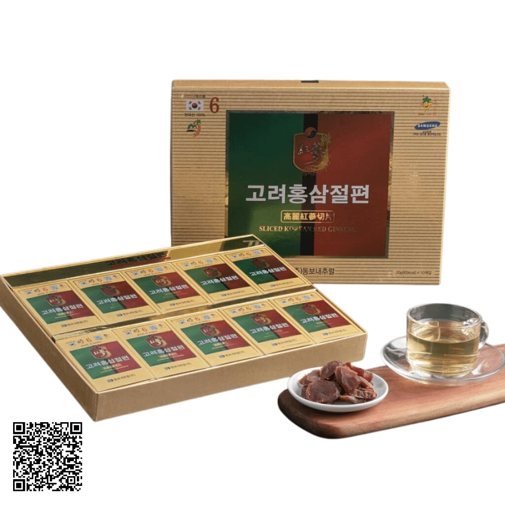 Hồng Sâm Thái Lát Tẩm Mật Ong Dongwon Samsung Sliced Korean Red Ginseng 10 Gói