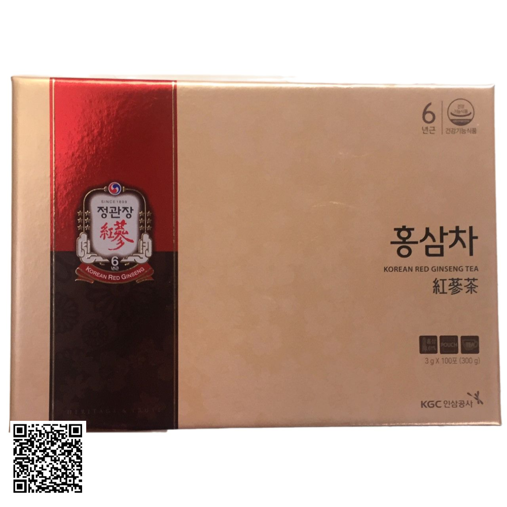 Trà Hồng Sâm KGC Korean Red Ginseng Tea Từ Hàn Quốc 100 Gói