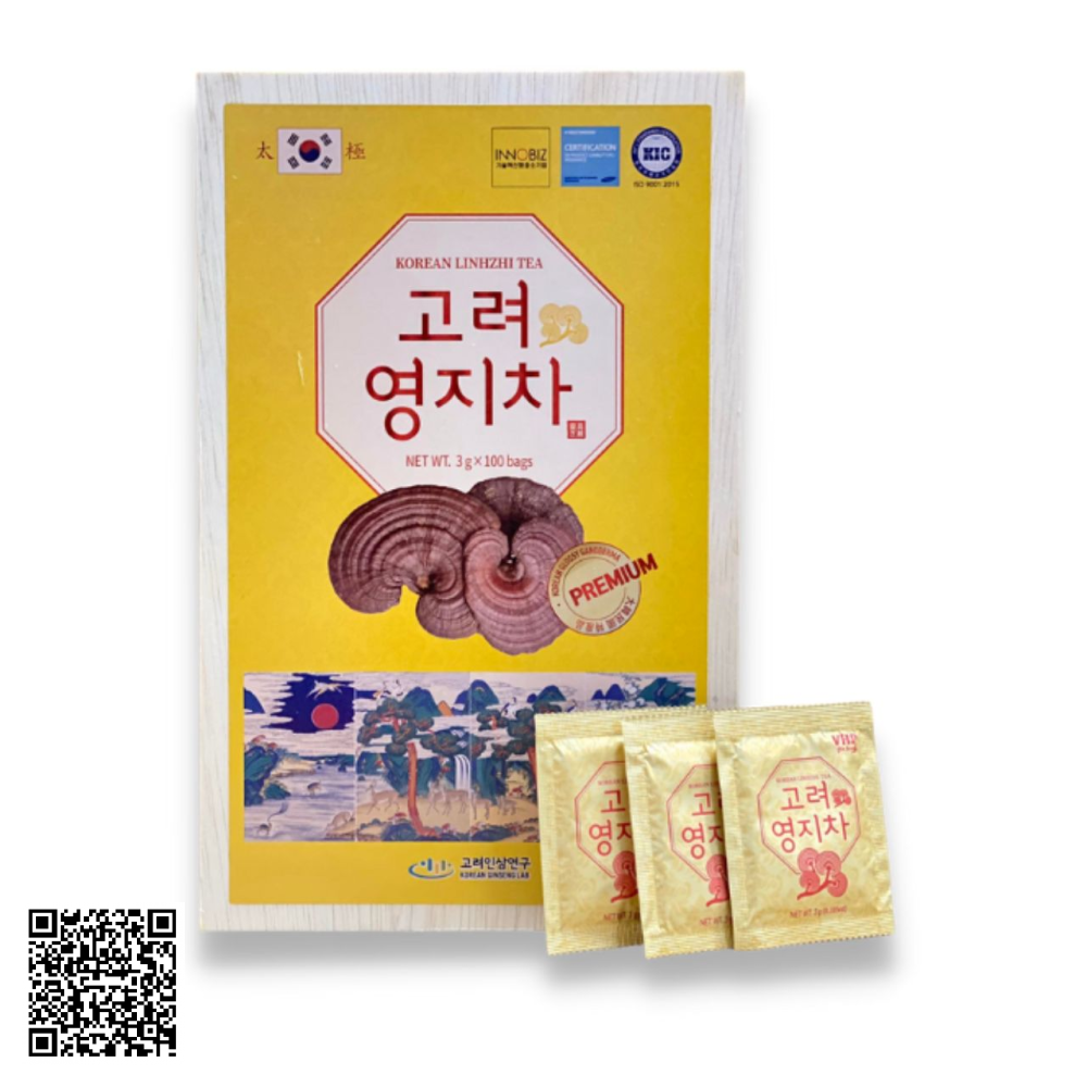 Trà Linh Chi Daedong Korean Linhzhi Tea Premium Từ Hàn Quốc 100 Gói