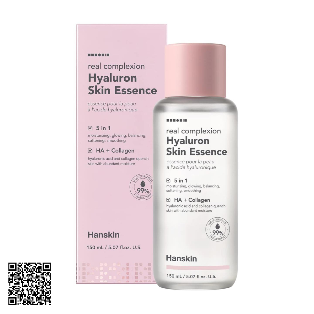 Nước Thần Hanskin Real Complexion Hyaluron Skin Essence Từ Hàn Quốc 150ml