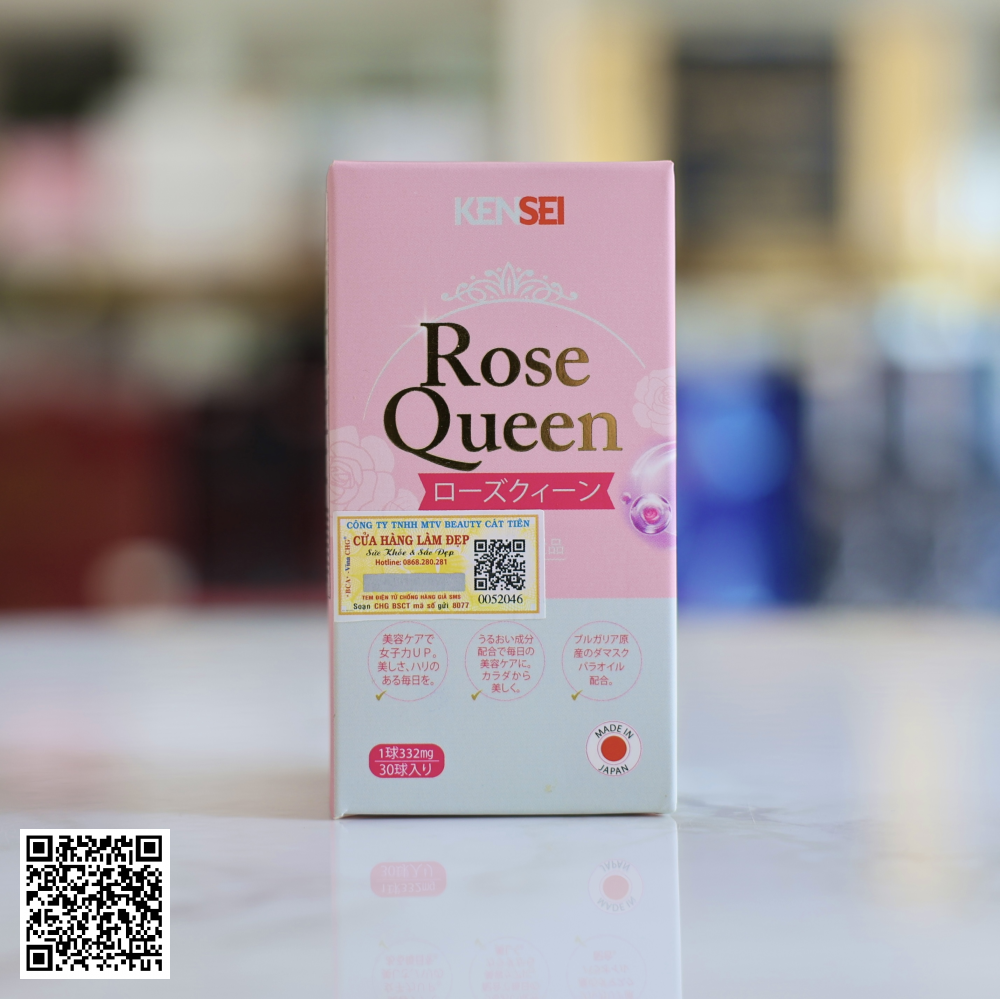 Viên Uống Nội Tiết Tố Thơm Tự Thân Kensei Rose Queen Từ Nhật Bản 30 Viên