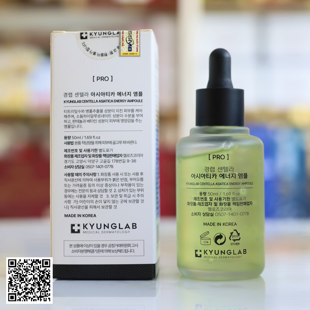 Serum Giảm Mụn Kyung Lab Centella Asiatica Energy Ampoule Từ Hàn Quốc 50ml