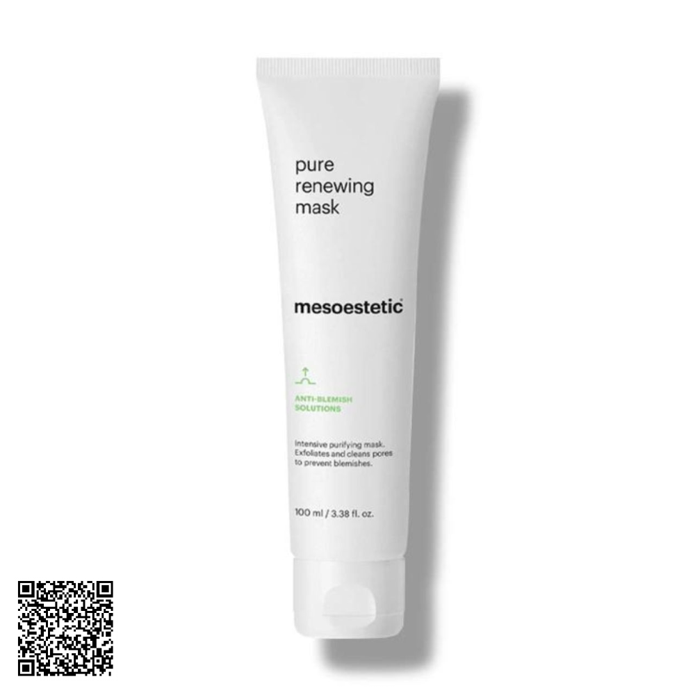 Mặt Nạ Làm Sạch Giảm Viêm Mesoestetic Anti-Blemish Solutions Pure Renewing Mask Từ Tây Ban Nha 100ml