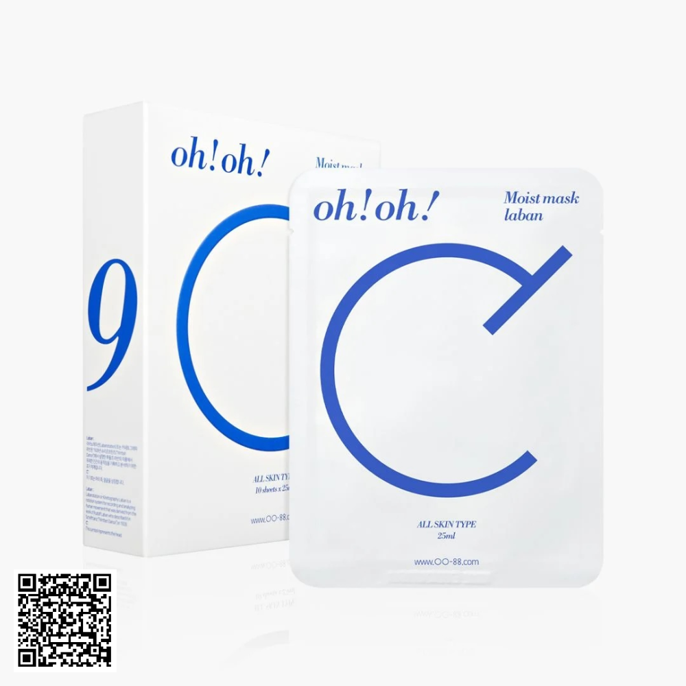 Mặt Nạ Dưỡng Ẩm, Hỗ Trợ Ngừa Lão Hóa Da Oh!Oh! Moist Mask Laban Từ Hàn Quốc