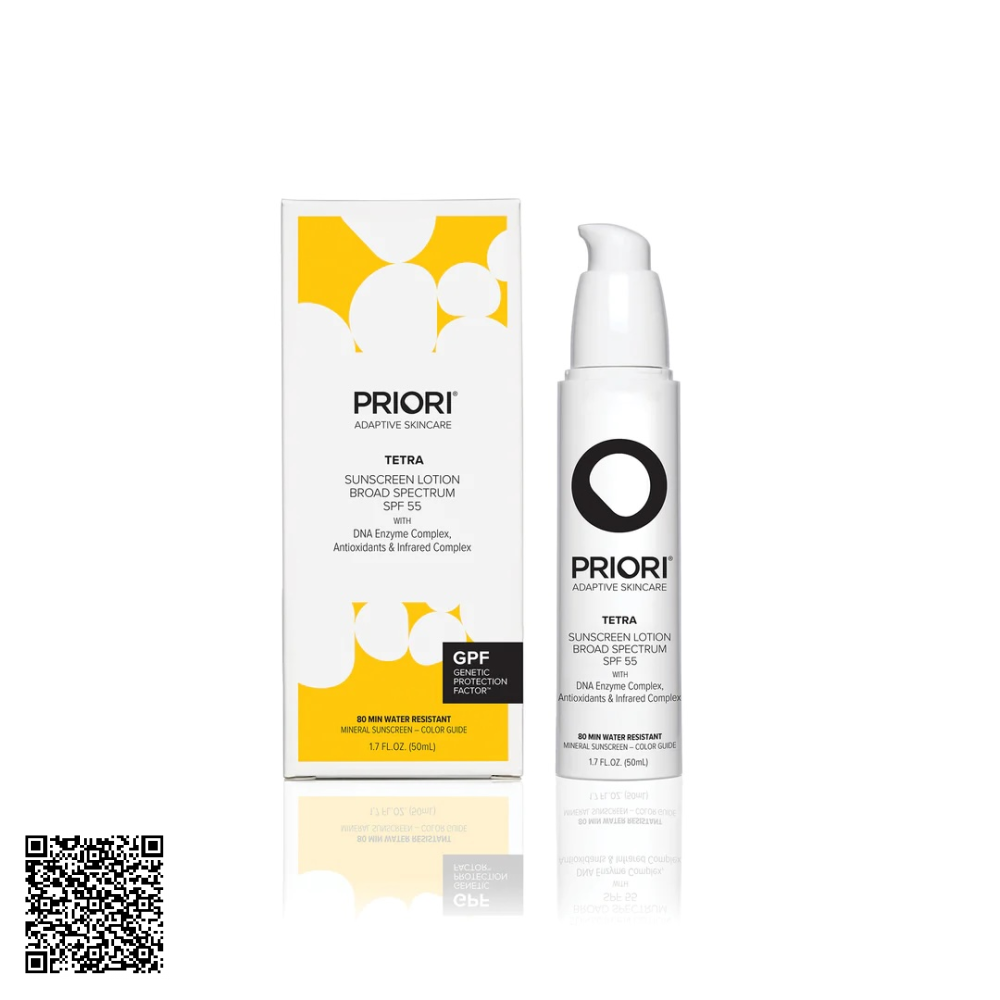 Kem Chống Nắng Hiệu Chỉnh Sắc Tố Da Priori TETRA Fx251 Broad Spectrum SPF 55 With Universal Skin Tint Từ Mỹ 50ml