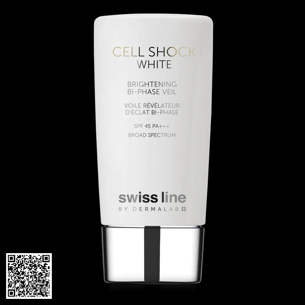 Nhũ Tương Bảo Vệ Và Làm Trắng Da Swissline Cell Shock White Brightening Bi-Phase Veil SPF 45 PA+++