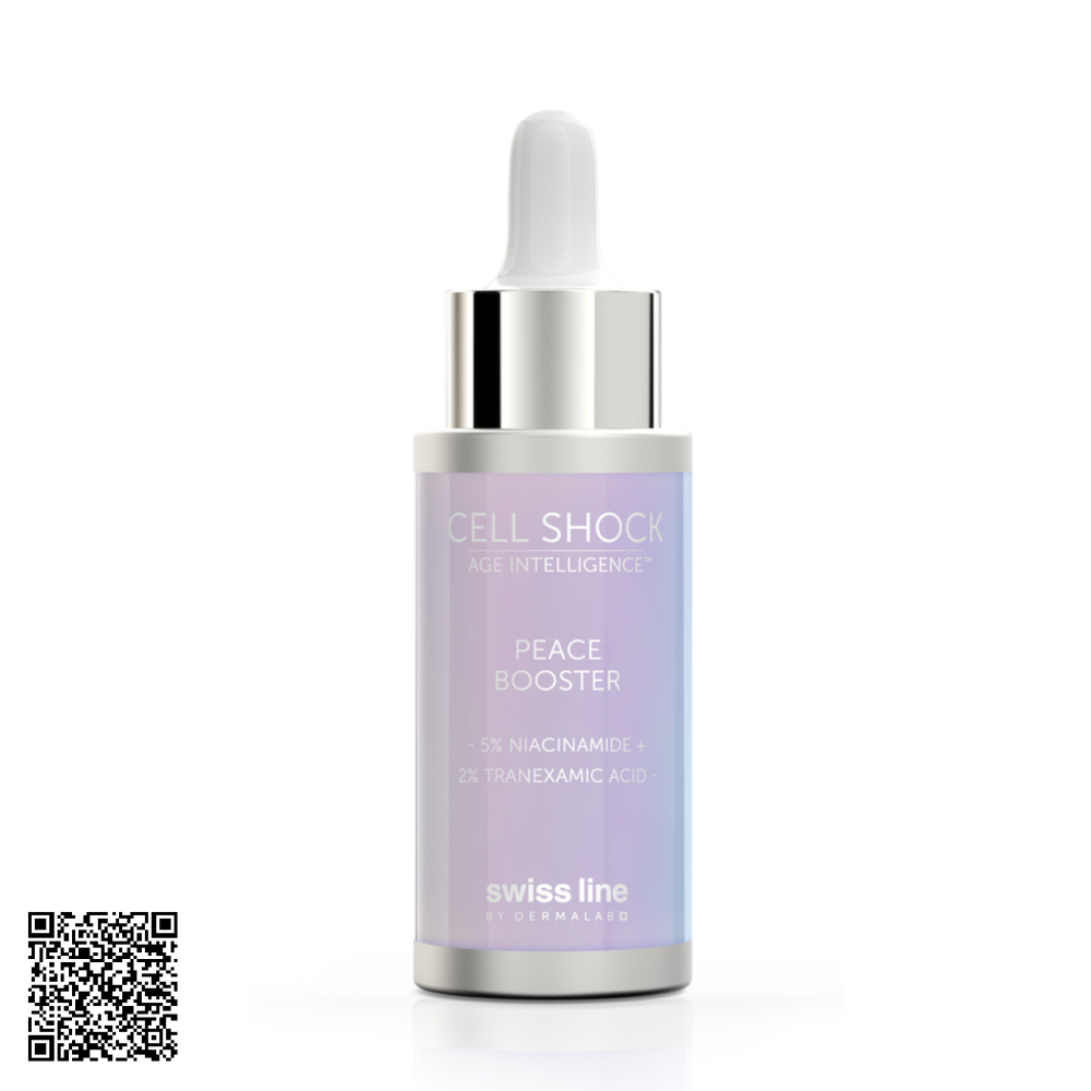 Tinh Chất Giảm Kích Ứng Làm Dịu Da Swissline Cell Shock Age Intelligence Peace Booster Từ Thuỵ Sĩ 20ml