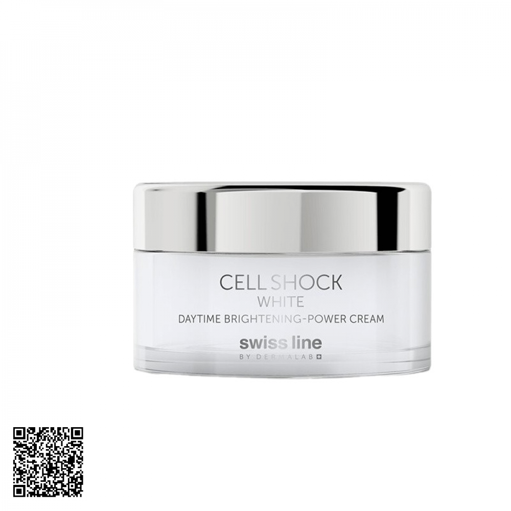 Kem Dưỡng Trắng Da Ban Ngày Swissline Cell Shock White Daytime Brightening-Power Cream Từ Thuỵ Sĩ 50ml