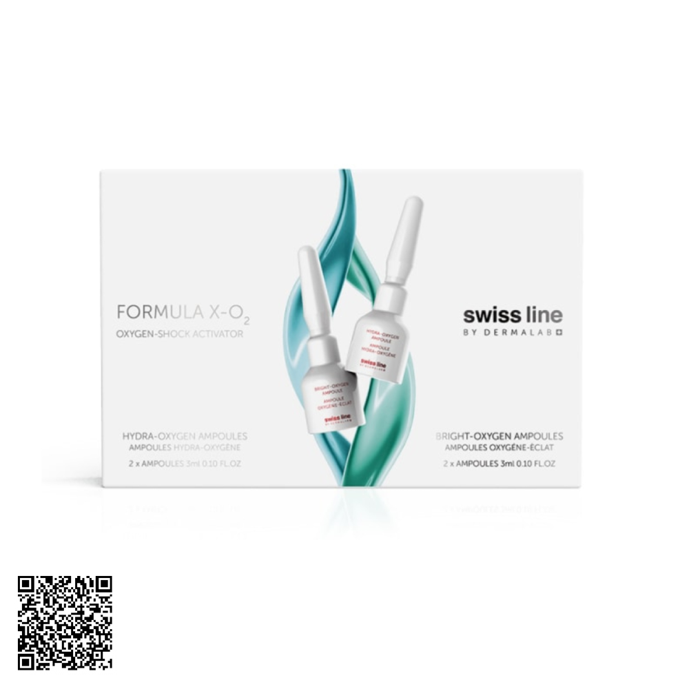 Tinh Chất Cung Cấp Oxy Cho Da Swissline Formula X-O2 Oxygen-Shock Activator Từ Thuỵ Sĩ 4 Lọ
