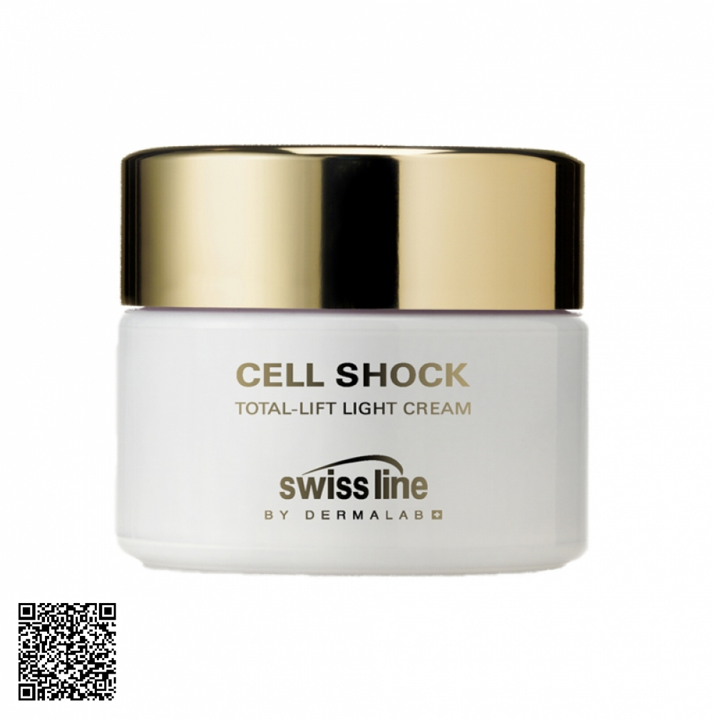 Kem Dưỡng Hỗ Trợ Ngừa Lão Hóa, Nâng Cơ Swissline Cell Shock Total-Lift Light Cream Từ Thuỵ Sĩ 50ml