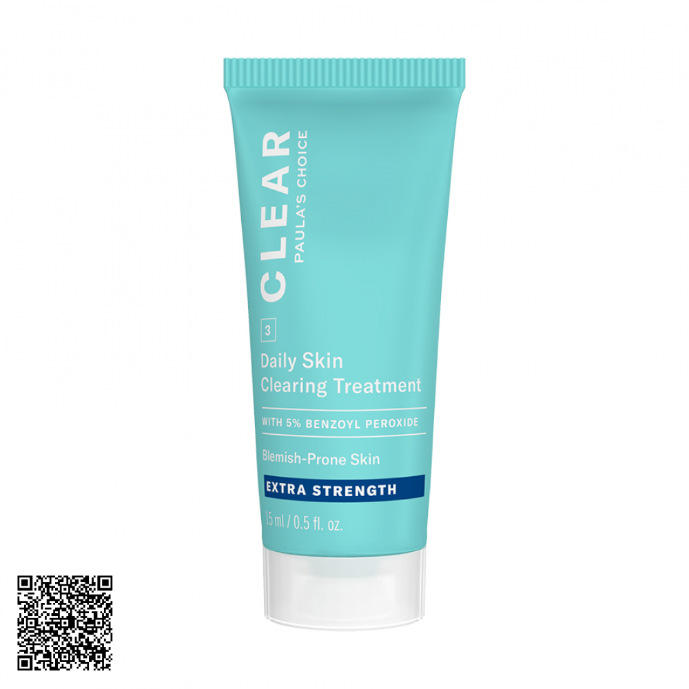 Kem Chấm Mụn Paula’s Choice Clear Regular Strength Daily Skin Clearing Treatment 2.5% Benzoyl Peroxide Từ Mỹ 15ml