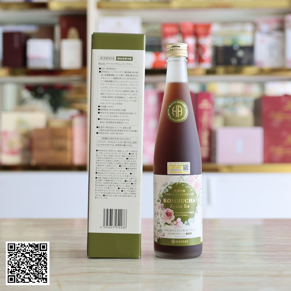 Nước Uống Detox Thải Độc Kombucha Zyme Ex Từ Nhật 500ml