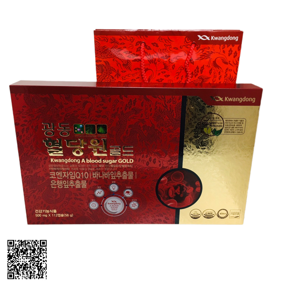 Viên Uống Hỗ Trợ Đường Huyết Kwangdong A Blood Sugar Gold Từ Hàn Quốc 112 Viên