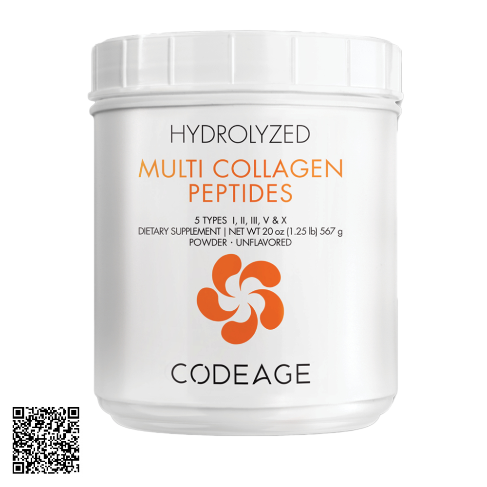 Bột Collagen Trẻ Hóa Da CodeAge Hydrolyzed Multi Collagen Peptides Powder Từ Mỹ 567g