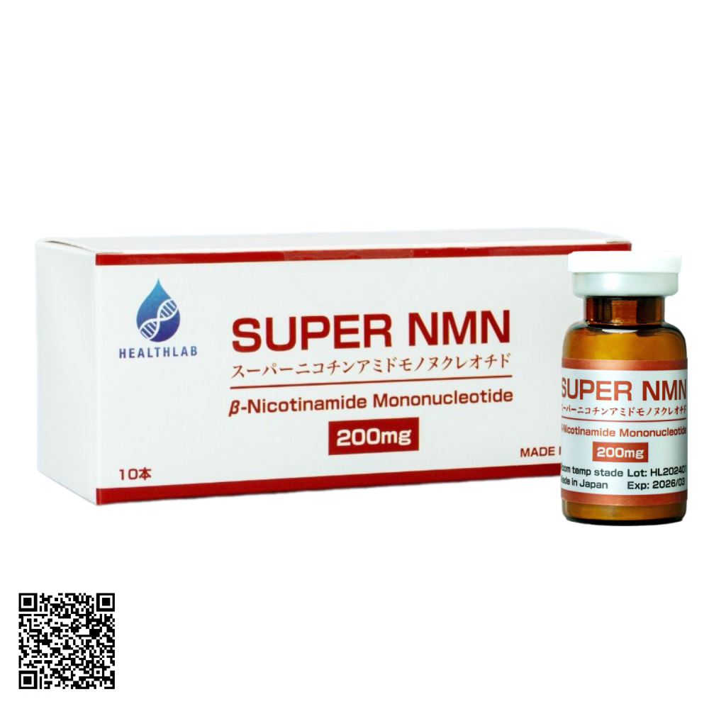 Truyền SUPER NMN 200MG HEALTHLAB Từ Nhật Bản 10 Lọ