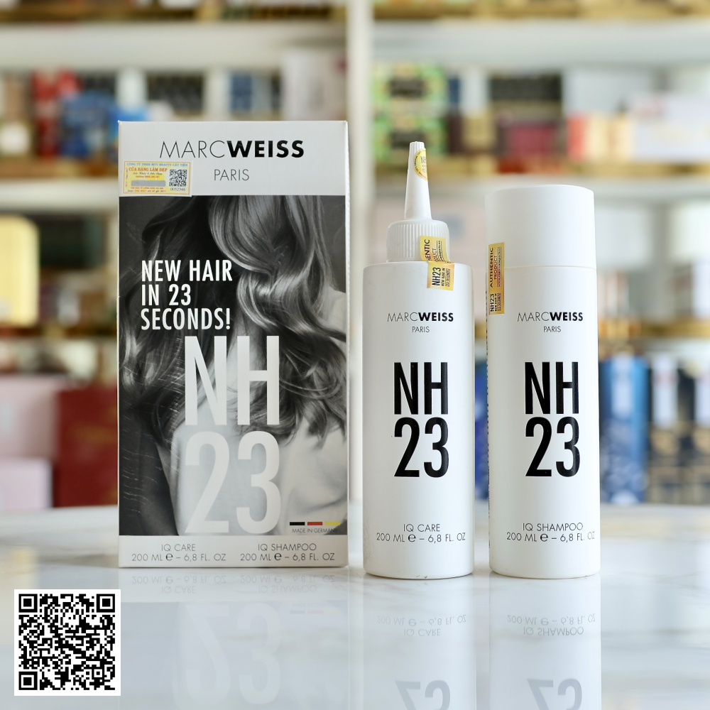 Bộ Dầu Gội Và Nước Dưỡng Marcweiss Paris NH23 IQ Shampoo & IQ Care Từ Đức