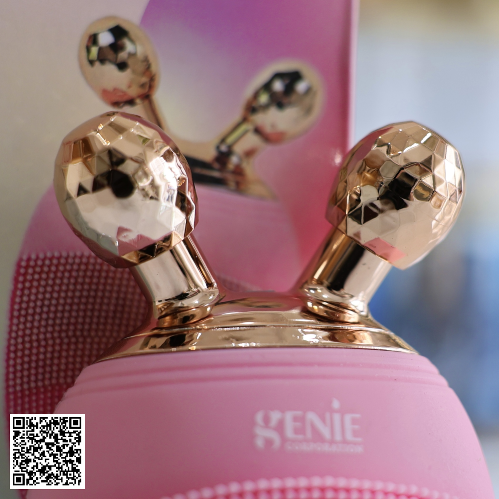 Máy Rửa Mặt Kết Hợp Nâng Cơ Genie Dual Version Lifting Vline x Facial Cleanser