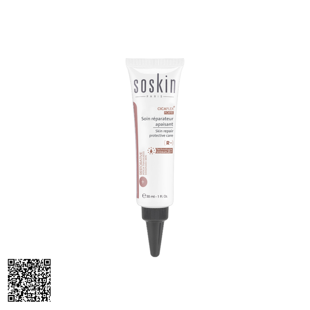 Kem Dưỡng Tái Tạo & Phục Hồi Da Soskin Restorative Cicaplex Forte Skin Repair Protective Care Từ Pháp 30ml