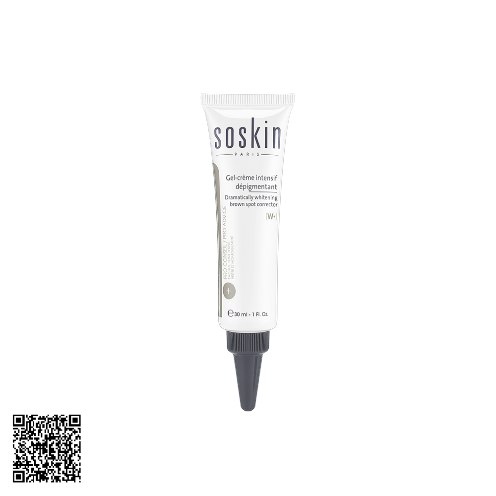 Kem Tái Tạo Sắc Tố Da Soskin Dramatically Whitening Brown Spot Corrector Từ Pháp 30ml