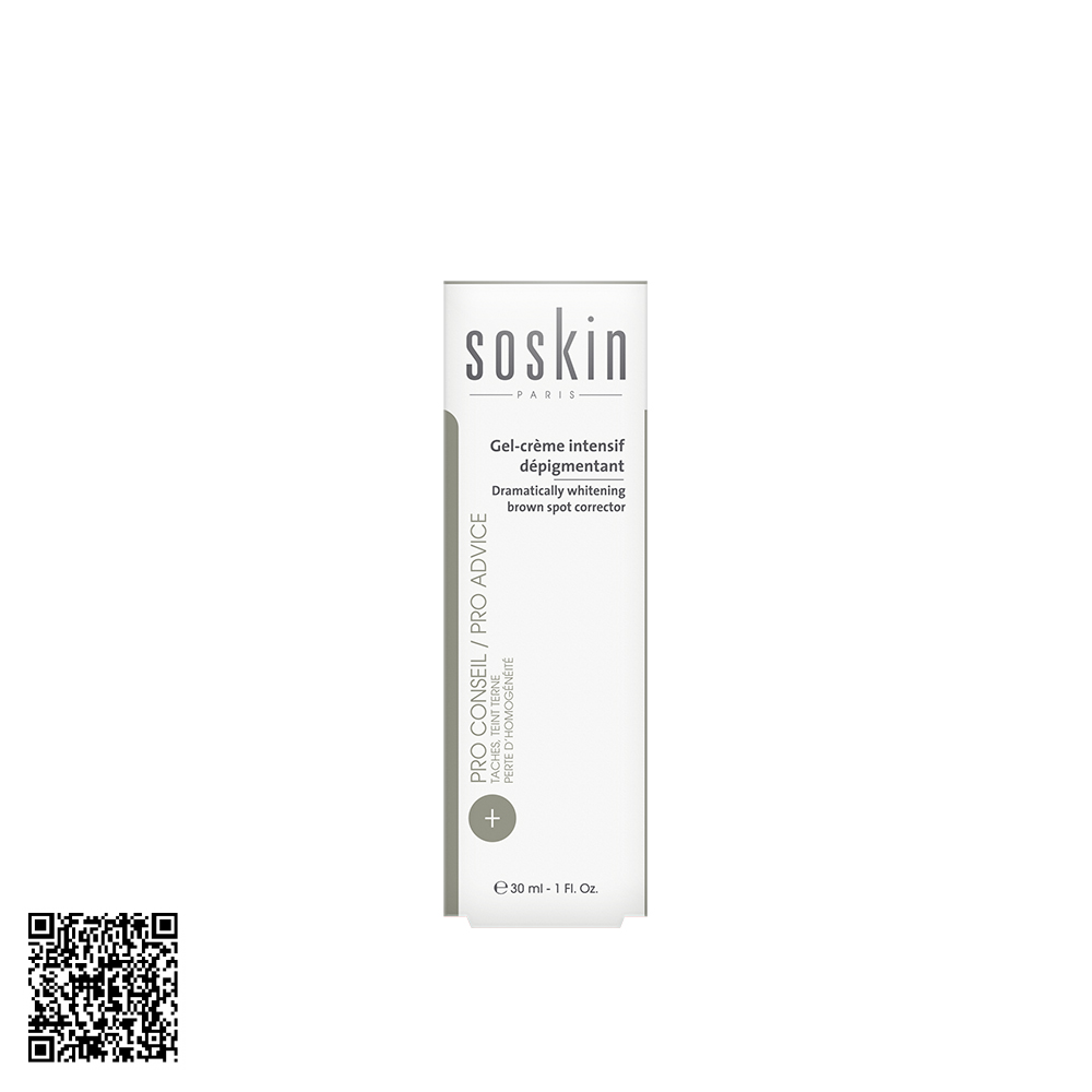 Kem Tái Tạo Sắc Tố Da Soskin Dramatically Whitening Brown Spot Corrector Từ Pháp 30ml