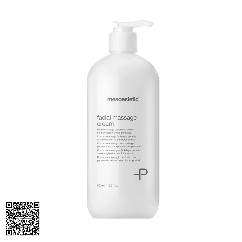 Kem Massage Dưỡng Ẩm Chuyên Nghiệp Mesoestetic Facial Massage Cream Từ Tây Ban Nha 500ml