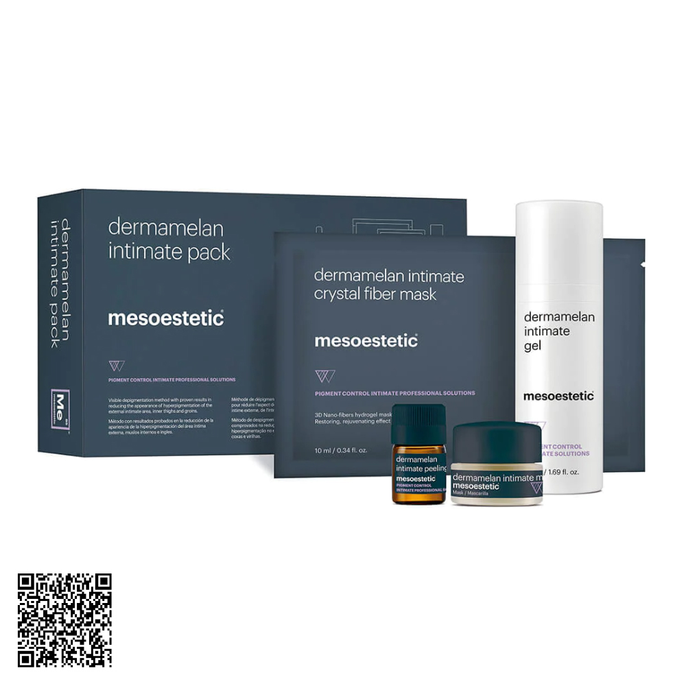 Bộ Sản Phẩm Giảm Sắc Tố Vùng Kín Mesoestetic Dermamelan Intimate Pack Từ Tây Ban Nha (5 Món / Hộp)