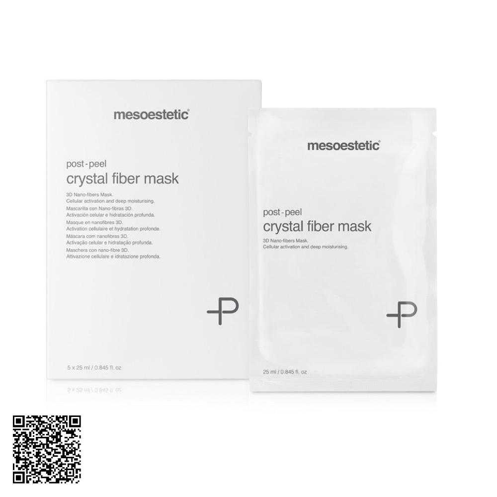 Mặt Nạ Dưỡng Ẩm Tái Tạo Da Mesoestetic Post-Peel Crystal Fiber Mask Từ Tây Ban Nha 5 Miếng