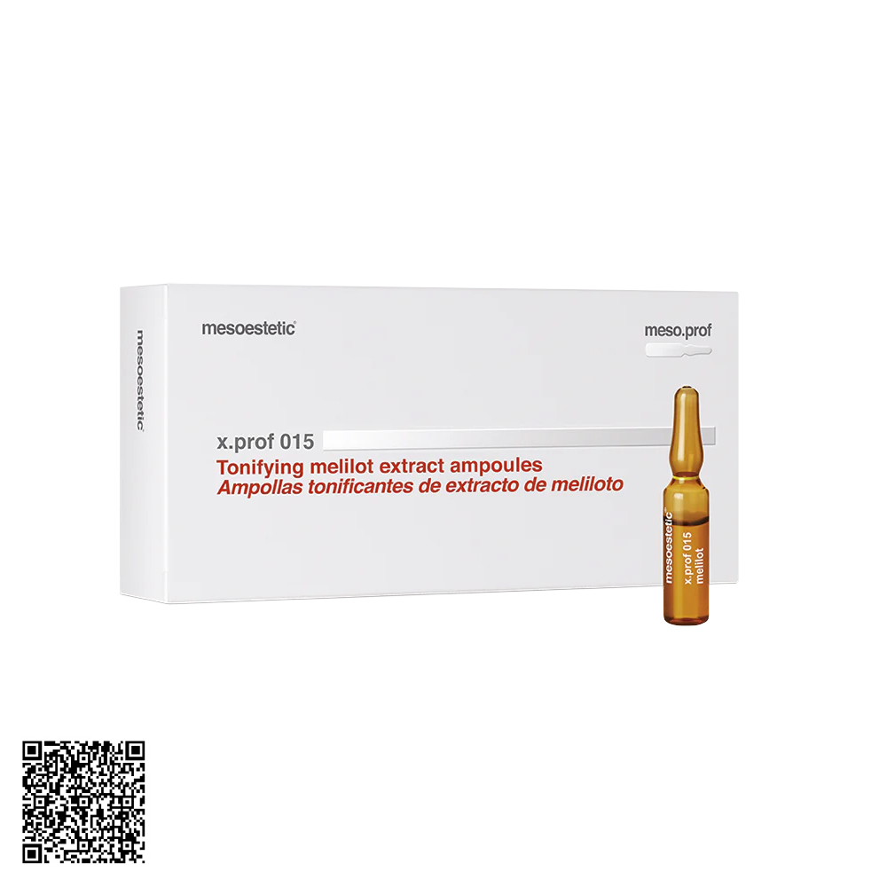 Tinh Chất Chống Suy Giãn Tĩnh Mạch Mesoestetic X.Prof 015 Melilot and Rutin Extract Từ Tây Ban Nha (20 Ống x 2ml)