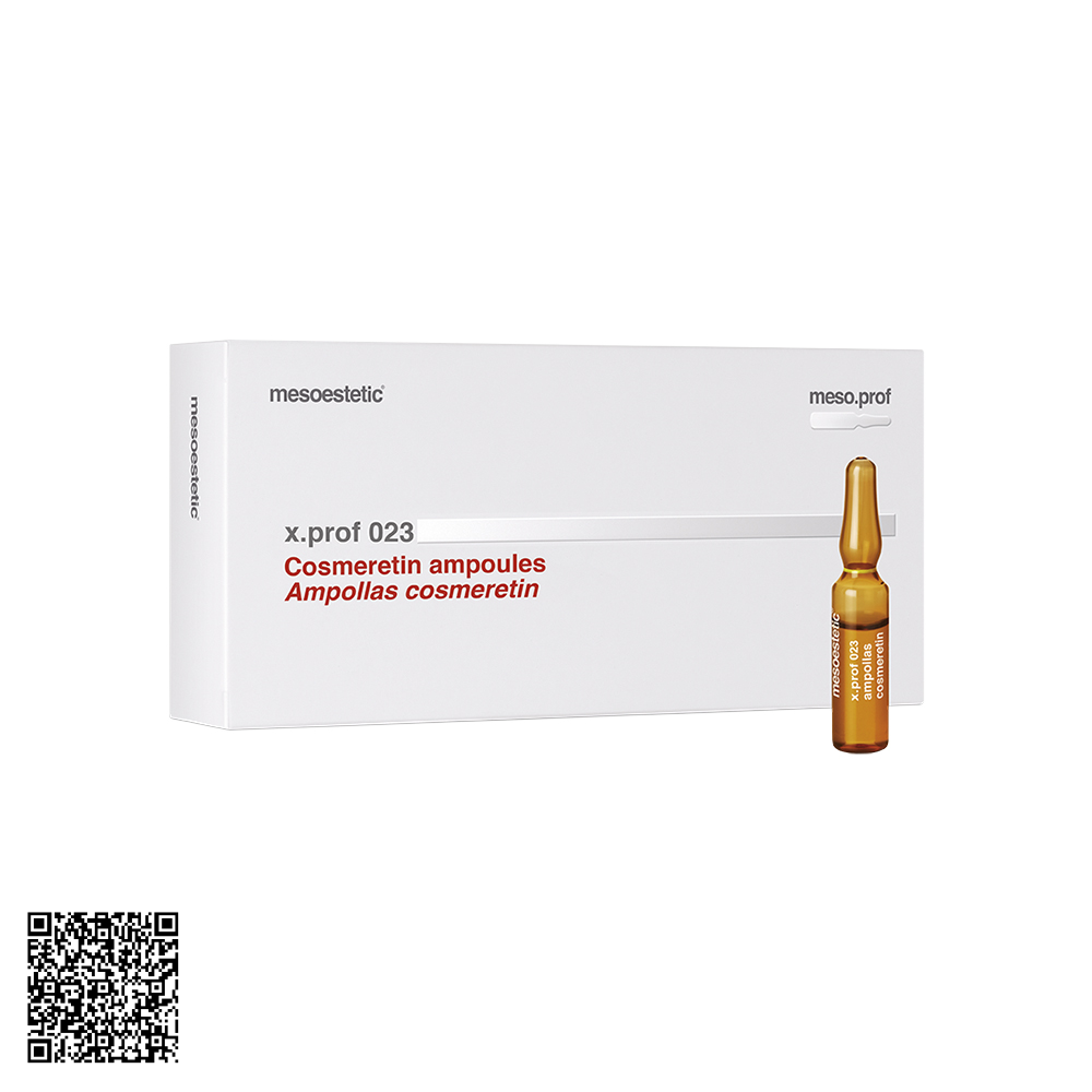 Tinh Chất Hỗ Trợ Ngừa Lão Hóa, Giảm Nếp Nhăn Mesoestetic X.Prof 023 Cosmeretin Ampoules Từ Tây Ban Nha (20 Ống x 2ml)