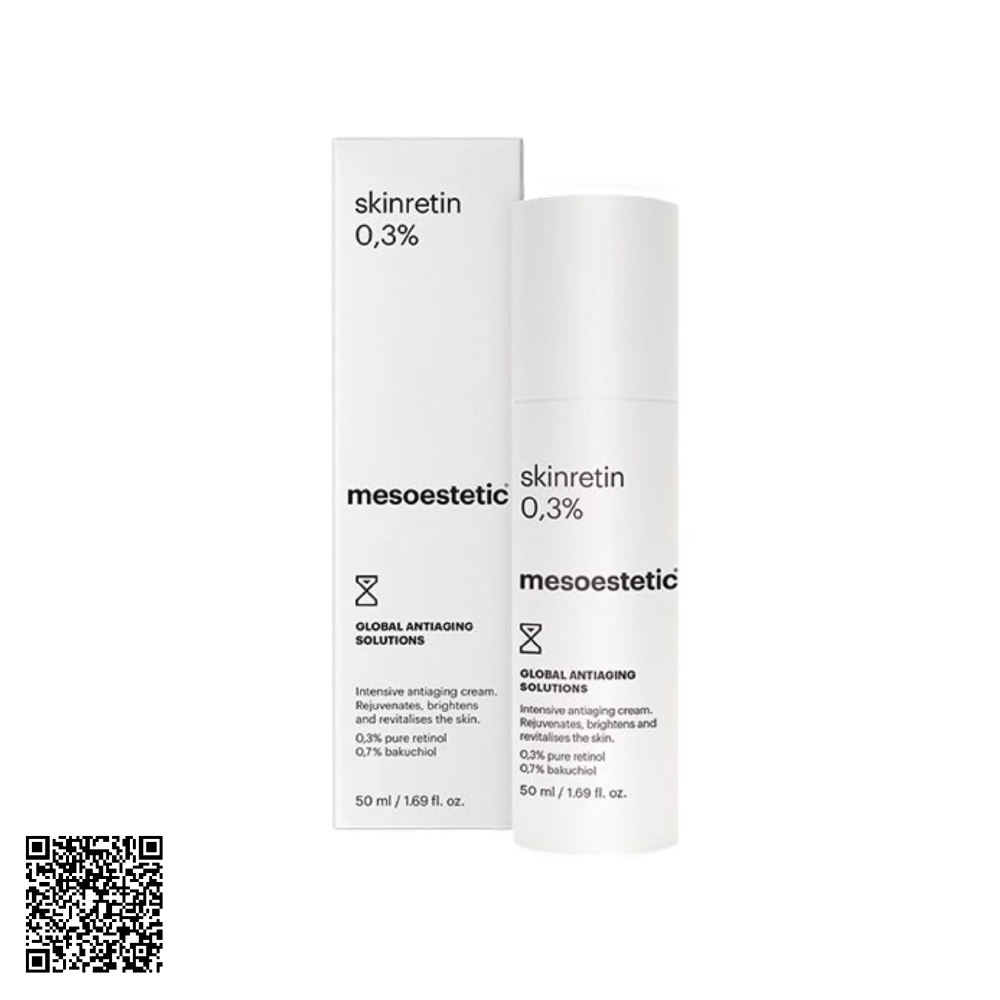 Kem Dưỡng Hỗ Trợ Ngừa Lão Hóa Chuyên Sâu Mesoestetic Skinretin 0.3% Từ Tây Ban Nha 50ml