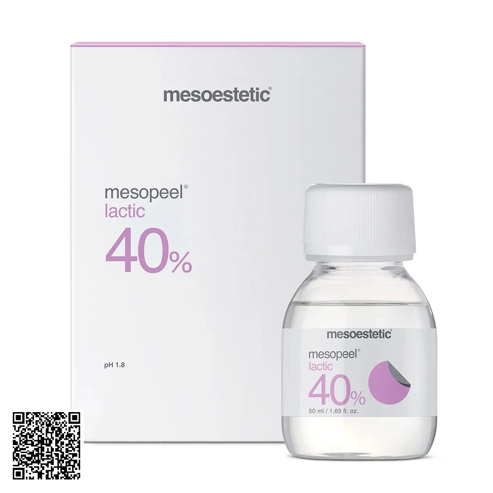Peel Hỗ Trợ Ngừa Lão Hóa Cho Da Khô, Nhạy Cảm Mesoestetic Mesopeel Lactic 40% Từ Tây Ban Nha 50ml