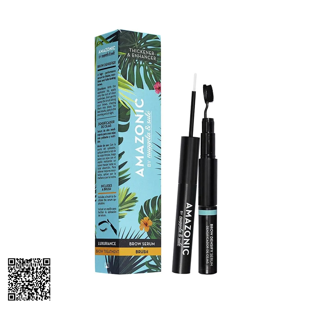Bộ Đôi Dưỡng Mày Dài, Dày, Khoẻ Amazonic By Nuggela & Sule Brow Serum Brush Từ Tây Ban Nha