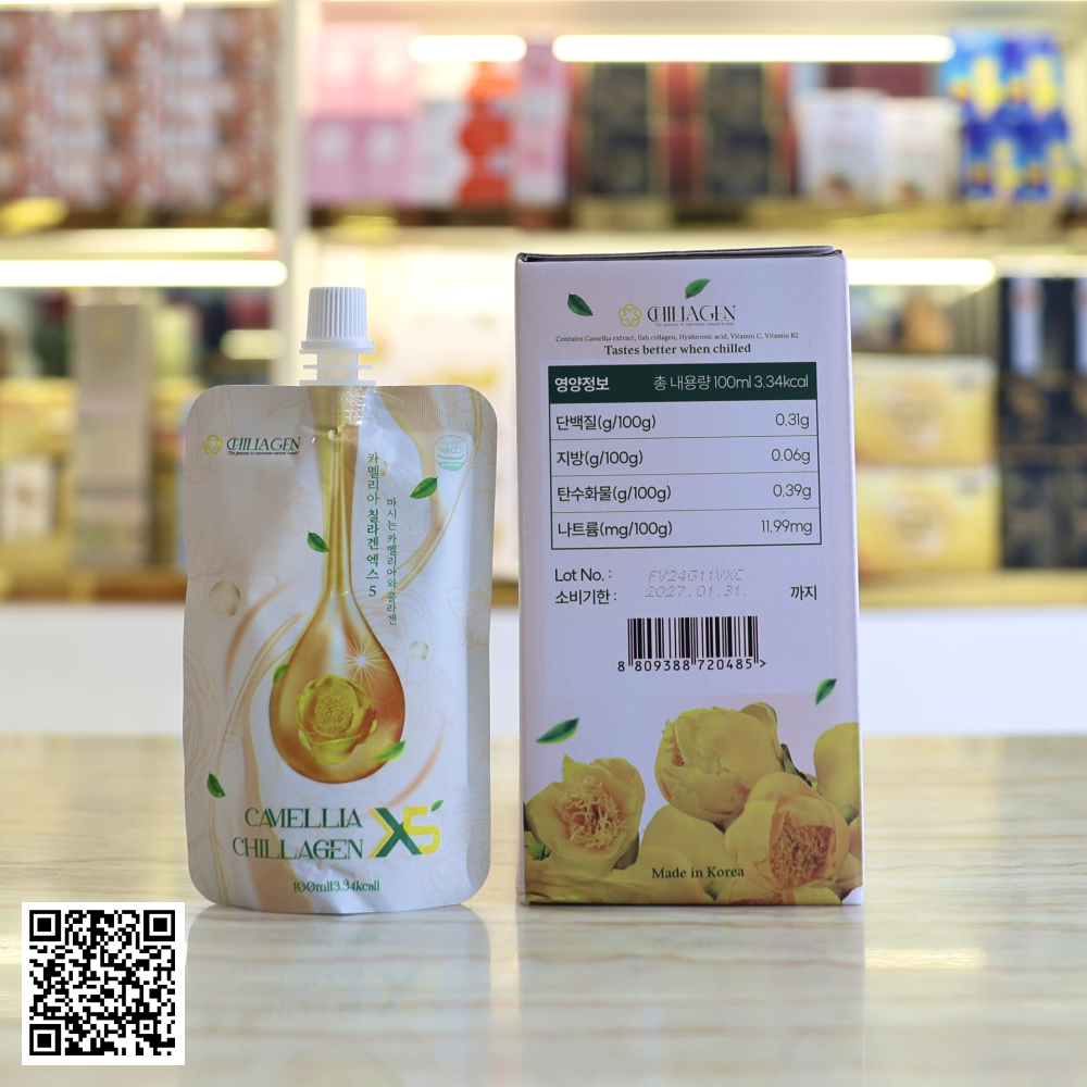 Collagen Kim Hoa Trà Cổ Chillagen Camellia X5