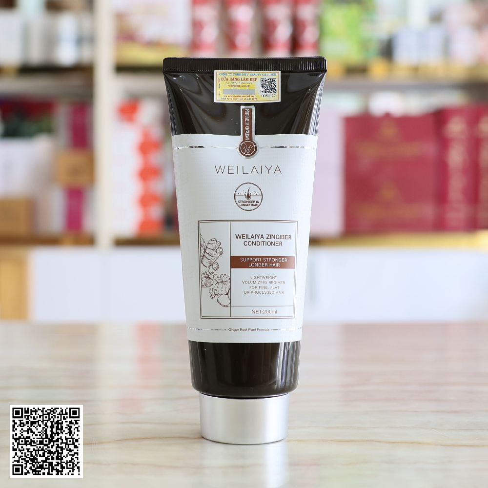 Bộ Dầu Gội Gừng Weilaiya Zingiber Luxury Hỗ Trợ Mọc Tóc Và Hỗ Trợ Ngừa Lão Hóa Da Đầu 420ml x 200ml Từ Trung Quốc