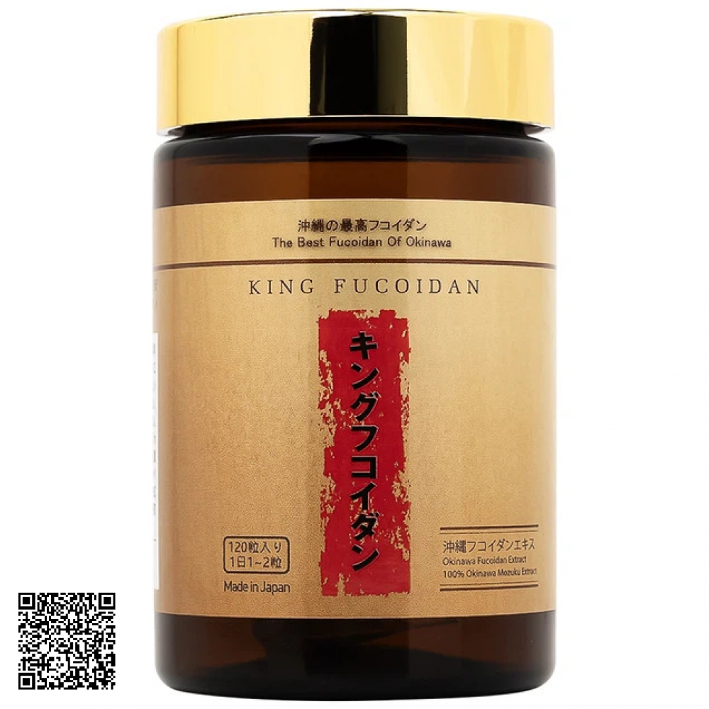 Viên Uống King Fucoidan Jpanwell Tăng Cường Sức Khỏe Và Trung Hòa Gốc Tự Do Từ Nhật Bản 120 Viên