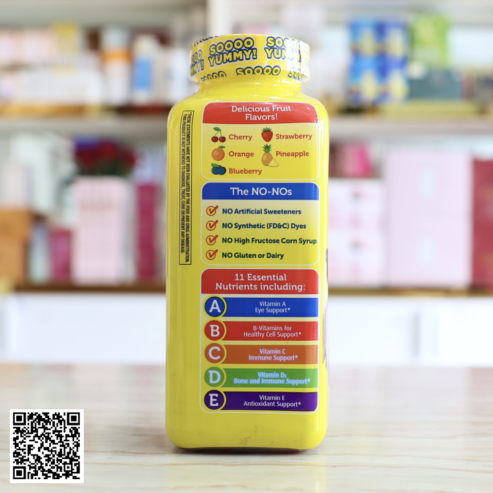 Kẹo Dẻo Bổ Sung Vitamin L’il Critters Gummy Vites Từ Mỹ 300 Viên